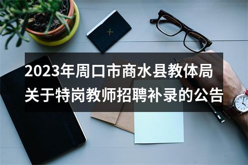 2023年周口市商水县教体局关于特岗教师招聘补录的公告 图片