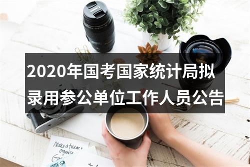 2020年国考国家统计局拟录用参公单位工作人员公告 图片